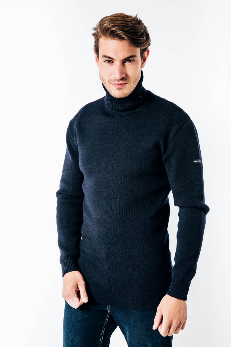 Pull marin col roulé homme shops