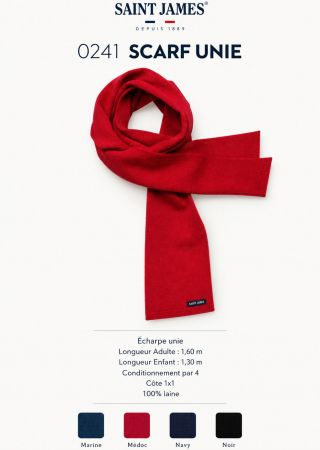 SCARF UNIE – Écharpe adulte 100% laine | Saint James