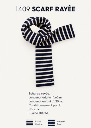 SCARF RAYÉE – Écharpe adulte 100% laine | Saint James