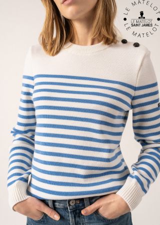 ROCHEFORT Femme Rayé Pull marin Saint James