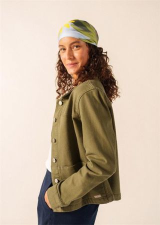 STE TEA Veste en toile flammée boutonnée| Saint James