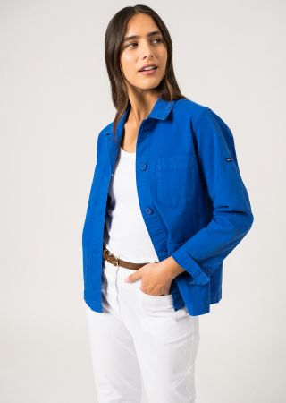 ALIZÉ Vestefemme en coton canvas boutonnée Saint James