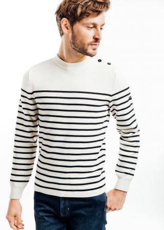 GALIOTE Pull marin Version rayé homme Saint James