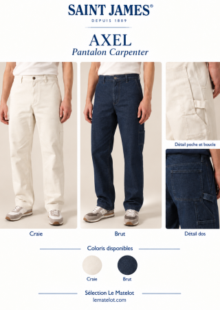 AXEL Pantalon Carpenter en denim |Saint James