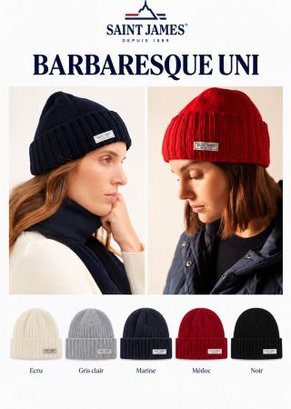 BARABESQUE bonnet grosse maille Saint James