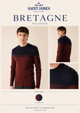 BRETAGNE Adulte  Pull marin |Saint James