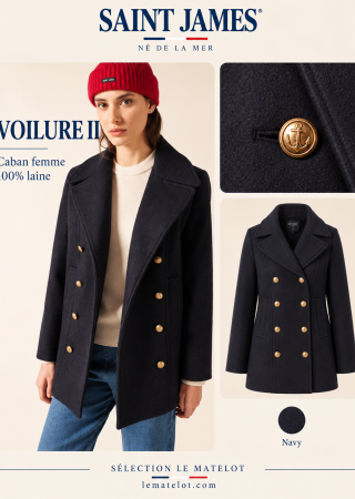VOILURE II peacoat Frau Prinzessin Nähte Saint James