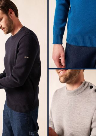 CANCALE II UNI pull marin homme Saint James