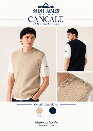 CANCALE sans MANCHES Pull homme |Saint James
