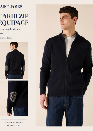 CARDI ZIP EQUIPAGE Veste maille zippée |Saint James