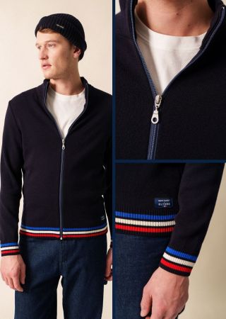 CARDI TRI ELYSEE Veste Homme Zippée |Saint James