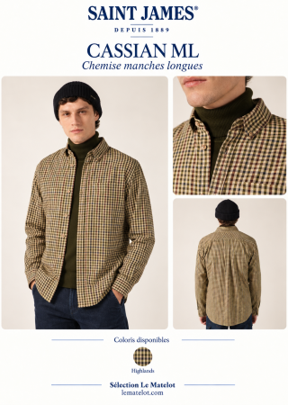 CASSIAN Chemise manches longues à carreaux |Saint James