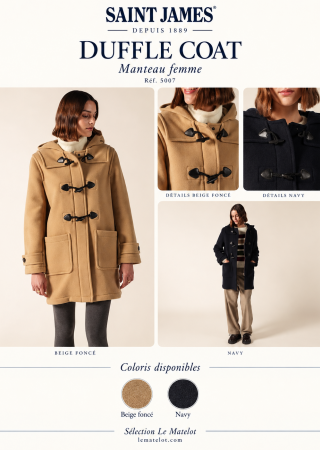 DUFFLE COAT Femme manteau en drap de laine | Saint James