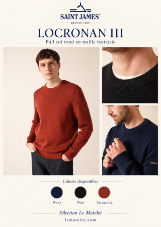 LOCRONAN III pull homme côte anglaise| Saint James