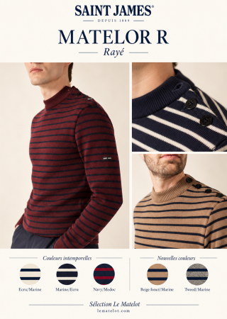 MATELOT 1 Rayé Pull marin homme |Saint James