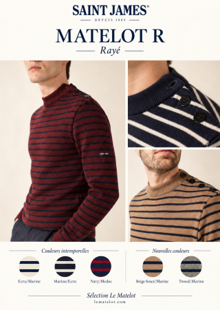 MATELOT 1 Rayé Pull marin homme |Saint James