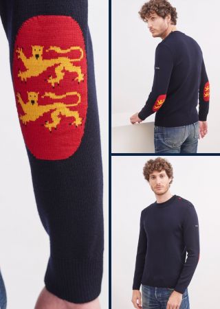 MONDIOVISION Pull coudière drapeau Normandie |Saint James