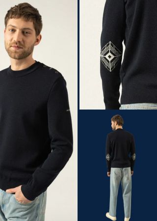 MONDIOVISIO EIFFEL Pull à coudières SAINT JAMES x La Tour Eiffel