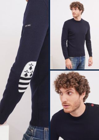 MONDIOVISION Pull coudière drapeau Bretagne |Saint James