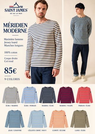 MÉRIDIEN MODERNE Marinière mixte |Saint James