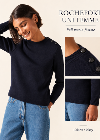ROCHEFORT Uni Femme Pull Marin |Saint James