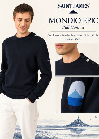 MONDIO  EPIC Pull Homme |Saint James