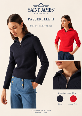 PASSERELLE II Pull Uni col camionneur |Saint James