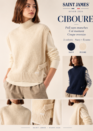 CIBOURE Pull sans manche en jersey |Saint James