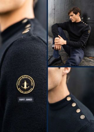 COMPAS Uni  Pull marin uni | Saint James x Marine nationale