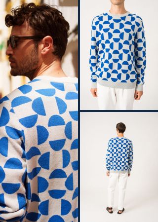 MILAN Pull en jacquard en coton |Saint James