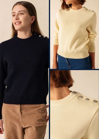 CANCALE F Pull Femme Col Rond |Saint James