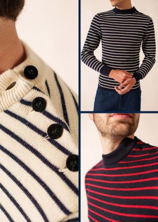 MATELOT R pull marin Saint James homme