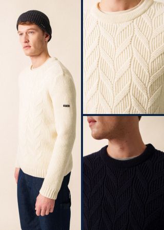 TIGNES Pull homme Col rond |Saint James