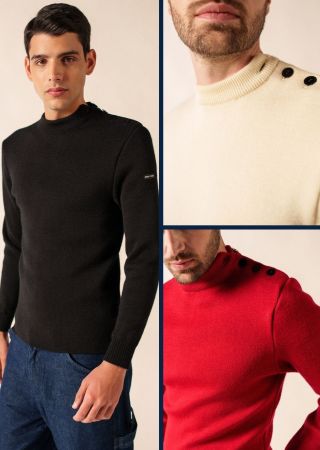 MATELOT U pull marin homme Saint James