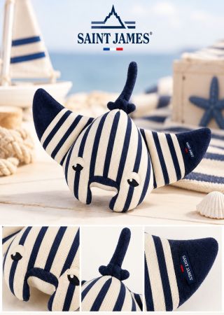 RAIE MANTA Doudou en coton |Saint James