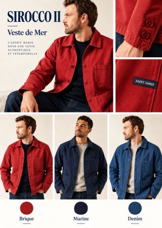 SIROCCO II Veste esprit vareuse – Homme – Saint James | Le Matelot