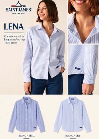 LENA Manches Longues Chemisier Femme |Saint James