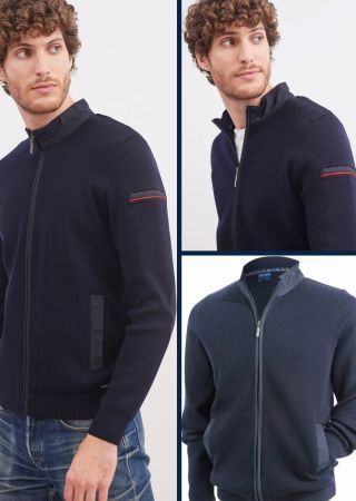 NAVIGATEUR Cardigan zippé nautic |Saint James