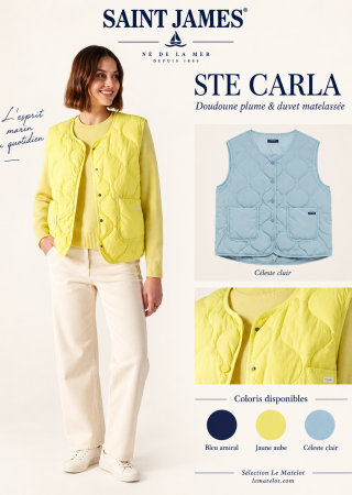 STE CARLA Doudoune matelassée sans manches |Saint James
