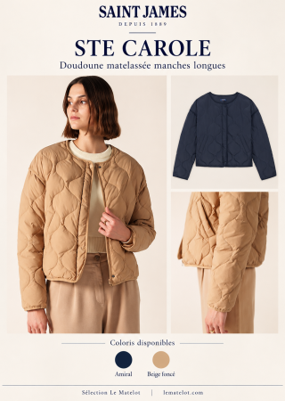 STE CAROLE Doudoune matelassée manches longues |Saint James