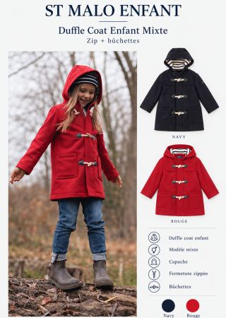 ST MALO Duffle-coat enfant | Saint James