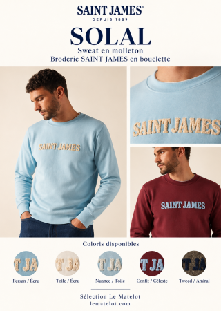 SOLAL Sweat homme en molleton |Saint James