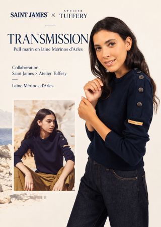 TRANSMISSION Pull Saint James & Atelier Tuffery