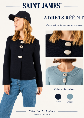 ADRETS REEDIT Veste Femme en Laine |Saint James