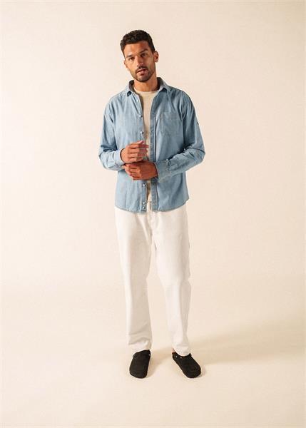 Dubinik Chemise Homme Chambray Travail Coton Bouton Manches Longues Deux Poches Décontracté, gris foncé, M Dubinik Chemise Homme Chambray Travail Coton Bouton Manches Longues Deux Poches Décontracté, gris foncé, M