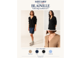 Saint James – BLAINVILLE gilet long femme col V avec poches