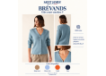 Saint James – BRÉVANDS gilet court femme col V 100% laine
