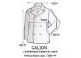 Caban GALION II en drap de laine fabiqué en France.