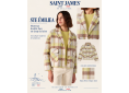 Saint James – STE ÉMILIA veste femme double face en drap de laine