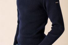 OFFICIER 1U Pull marin traditionnel long |Saint James